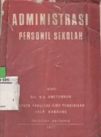 Administrasi Personil Sekolah