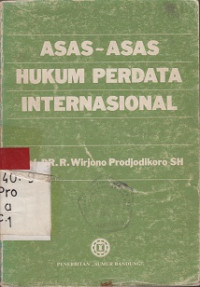 Asas-asas Hukum Perdata Internasional