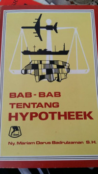 Bab-Bab Tentang Hypotheek