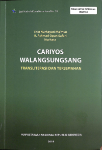 Cariyos Walangsungsang: Transliterasi dan Terjemahan