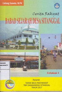 Cerita Rakyat Babad Sejarah Desa Sitanggal