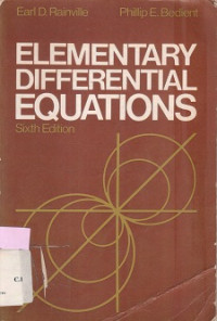 Elementary Differentian Equations Sixth Edition