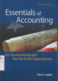 Essentials of Accounting for Governmental and Not-for-Profit Organizations