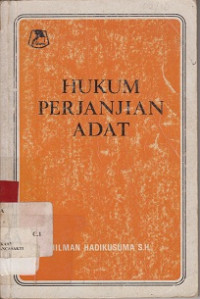 Hukum Perjanjian Adat