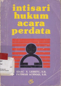 INTISARI HUKUM ACARA PERDATA