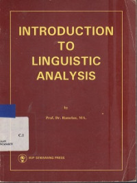 Introduction To Linguistic Analysis