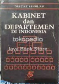 kabinet dan departemen di indonesia