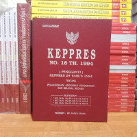 KEPPRES NO.16 TAHUN 1994