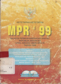 Ketetapan-Ketetapan MPR'99