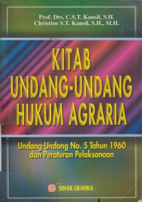 Kitab Undang-Undang Hukum Agraria