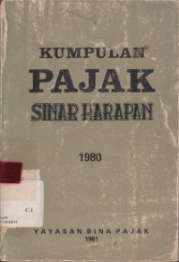 Kumpulan Pajak Sinar harapan 1980