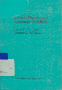 Lexical Phraces And Language Teaching