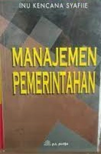 manajemen pemerintahan