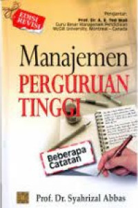 Manajemen Perguruan Tinggi