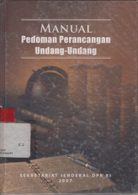 Manual Pedoman Perancang Undang-Undang