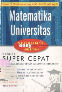 Matematika Universitas Belajar Super Cepat