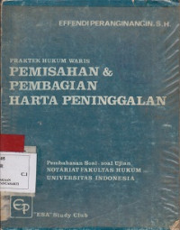 PEMISAHAAN &PEMBAGIAN HARTA PENINGGALAN