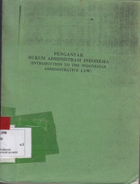 Pengantar Hukum Administrasi Indonesia