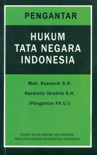 Pengantar Hukum Tata Negara Indonesia