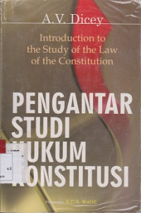 Pengantar Studi Hukum Konstitusi