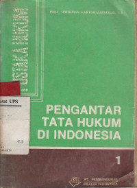 Pengantar tata Hukum di Indonesia