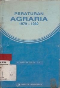 Peraturan Agraria 1979 - 1980