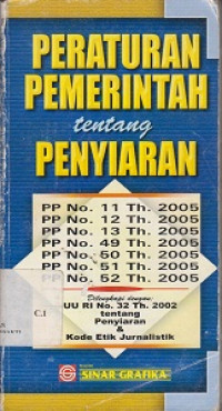 Peraturan Pemerintah Tentang Penyiaran