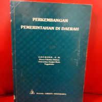 perkembangan pemerintahan didaerah