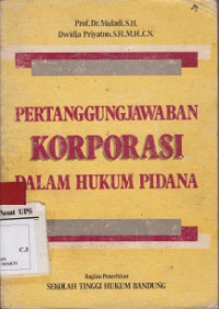 Pertanggungjawaban Korporasi dalam Hukum Pidana