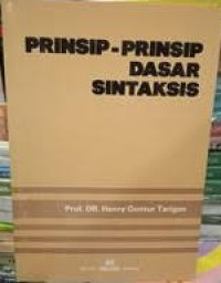 Prinsip-prinsip Dasar Sintaksis