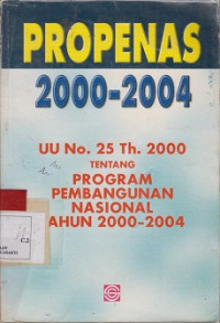 Propenas 2000 - 2004