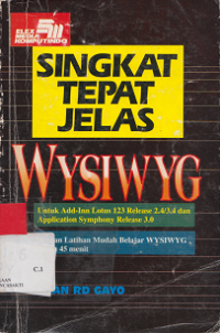 Singkat Tepat Jelas Wysiwyg