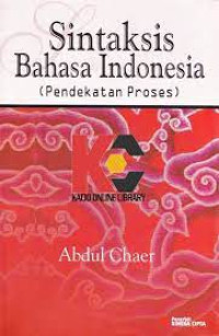 Sintaksis Bahasa Indonesia ( Pendekatan Proses )