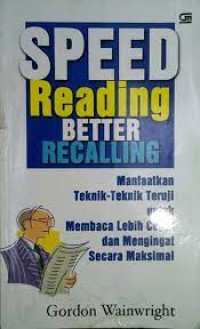 Speed Reading Better Recalling