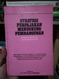 Strategi Perpajakan Mendukung Pembangunan