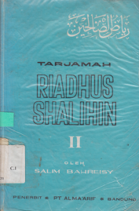 Tarjamah Riadhus Shalihin II