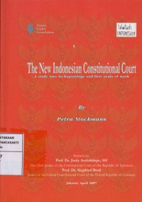 The New Indonesian Constitutional Court