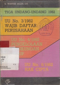 TIGA UNDANG-UNDANG 1982