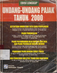 Undang-undang pajak tahun 2000