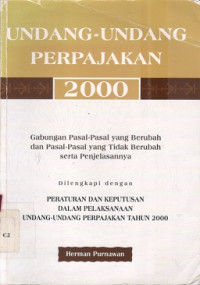 Undang-Undang Perpajakan 2000